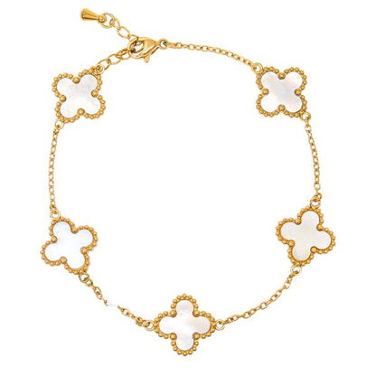 13mm Stainless Steel Clover Bracelet - SSBR-102