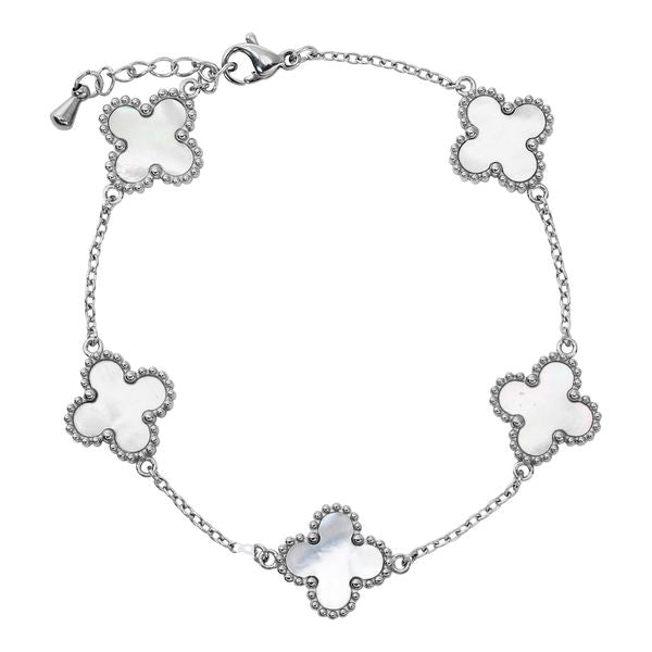 13mm Stainless Steel Clover Bracelet - SSBR-102