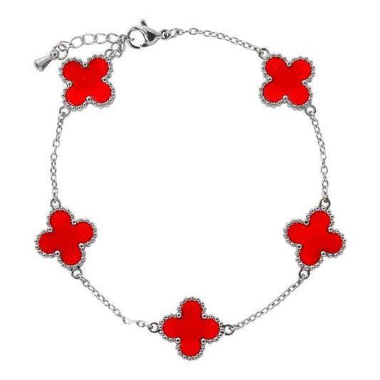 13mm Stainless Steel Clover Bracelet - SSBR-103