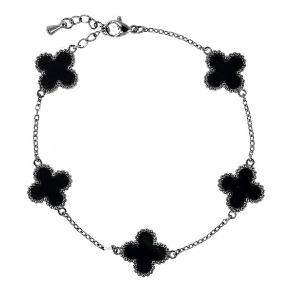 13mm Stainless Steel Clover Bracelet - SSBR-104