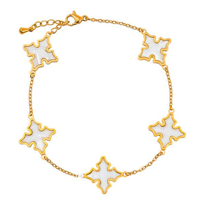 15mm Stainless Steel Cross Bracelet - SSBR-302