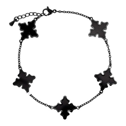 15mm Stainless Steel Cross Bracelet - SSBR-305