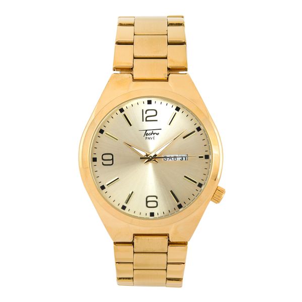 Stainless Steel Round Watch - 10029-MB