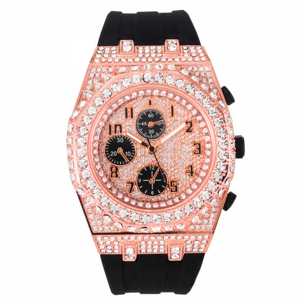 Urban 43mm Silicone Band Watch - 9709B-SB