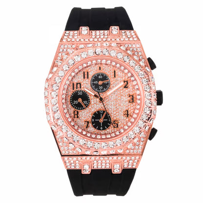 Urban 43mm Silicone Band Watch - 9709B-SB
