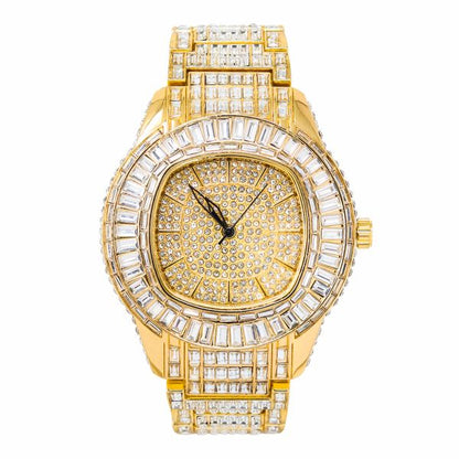 Urban Iced-Out Chandelier Metal Band Watch - 10095-MB