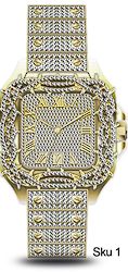 Urban Iced Out Metal Band Watch - 10178-MB
