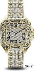 Urban Iced Out Metal Band Watch - 10178-MB