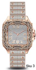 Urban Iced Out Metal Band Watch - 10178-MB
