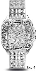Urban Iced Out Metal Band Watch - 10178-MB