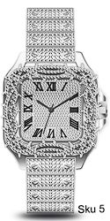 Urban Iced Out Metal Band Watch - 10178-MB