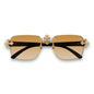 Brown Gradient Lens Classic Triple Cross Sunglasses - ASG-155