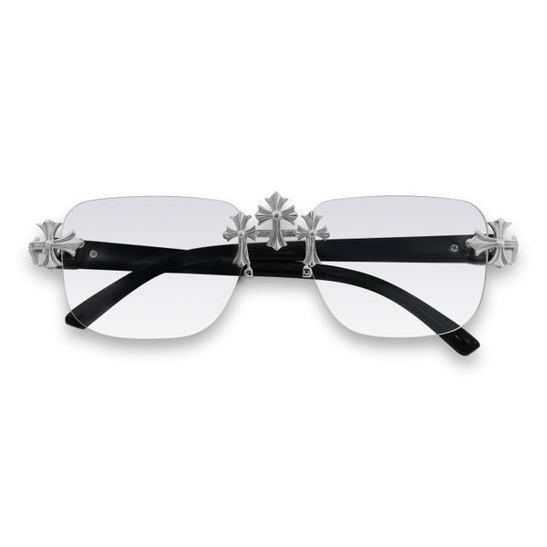 Clear Lens Classic Triple Cross Sunglasses - ASG-152