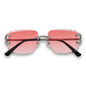 Pink Gradient Lens Ice Sunglasses - ASG-465