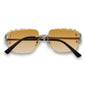 Brown Gradient Lens Ice Sunglasses - ASG-464