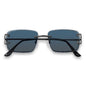 Black Lens Diamond-Cut Sunglasses - ASG-468
