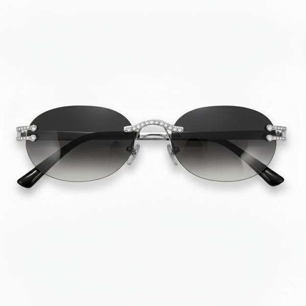 Smoke Gradient Lens Ice Sunglasses - ASG-420