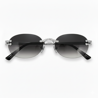 Smoke Gradient Lens Ice Sunglasses - ASG-420