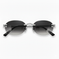Smoke Gradient Lens Ice Sunglasses - ASG-420