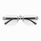 Clear Lens with Black Temple Triple Cross Sunglasses - ASG-132