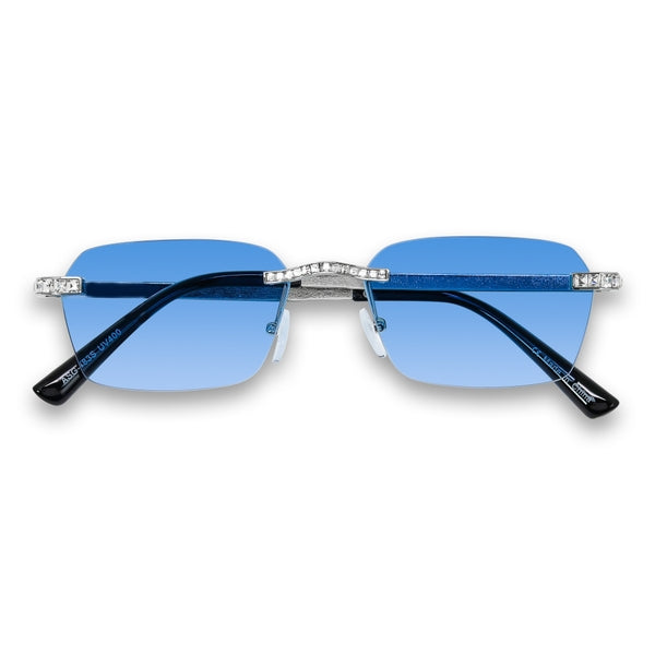 Blue Gradient Lens Ice Sunglasses - ASG-483