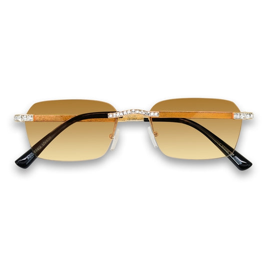 Brown Gradient Lens Ice Sunglasses - ASG-484