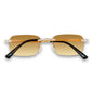 Brown Gradient Lens Ice Sunglasses - ASG-484