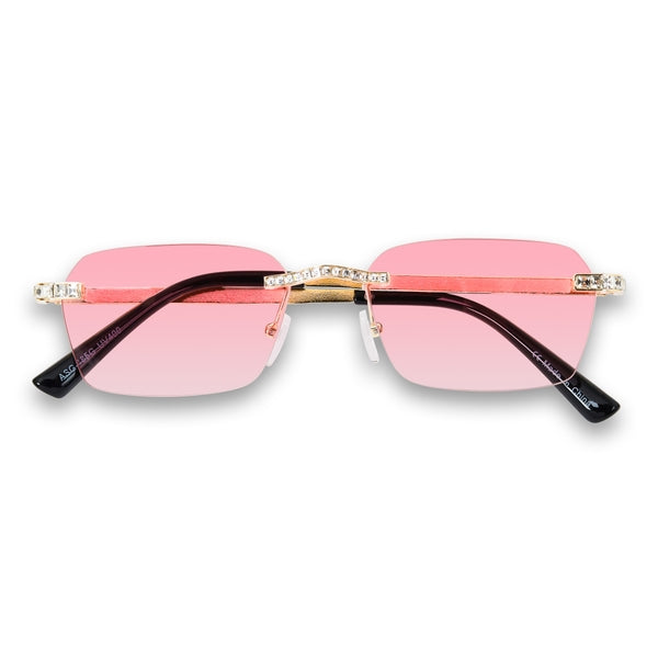 Pink Gradient Lens Ice Sunglasses - ASG-485