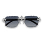 Smoke Gradient Lens With Black Temple Triple Cross Sunglasses - ASG-131