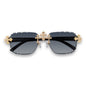 Smoke Gradient Lens With Black Temple Triple Cross Sunglasses - ASG-131
