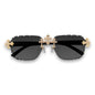 Black Lens with Black Temple Triple Cross Sunglasses - ASG-130