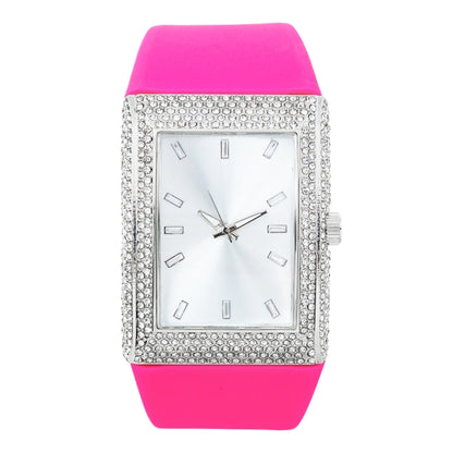 Ladies Chandelier Silicone Band Watch -  10230A-SB