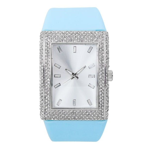 Ladies Chandelier Silicone Band Watch -  10230A-SB