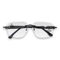 Etched Cross Clear Lens Rimless Sunglasses - ASG-486