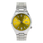 Stainless Steel Round Watch - 10029A-MB