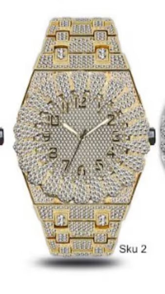 Mens Metal Band Watch  - 10336B-MB