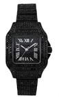 Ladies Iced-Out 34mm Metal Band Watch - 9204L-MB