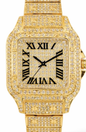 Ladies Iced-Out 34mm Metal Band Watch - 9204L-MB