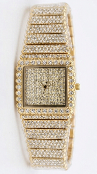 Urban Iced-Out Chandelier Metal Band Watch - 10428-MB