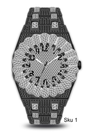Mens Metal Band Watch  - 10336B-MB