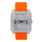 Urban Iced-Out Chandelier Silicon Band Watch - 10340-MB