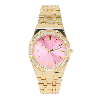 Ladies Iced Out Watch -  10343-MB
