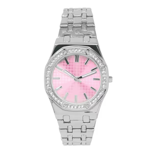 Ladies Iced Out Watch -  10343-MB