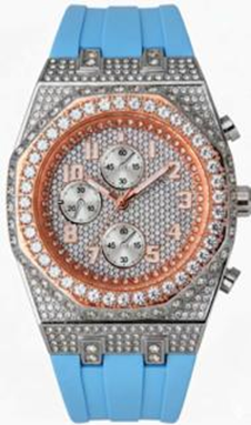 Urban 43mm Silicone Band Watch - 9709B-SB