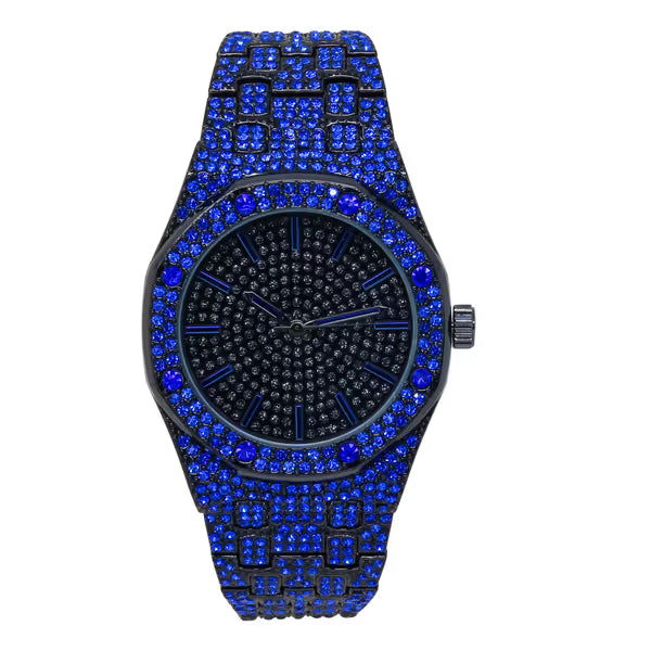 Urban Iced Out 42mm Metal Band Watch - 8651-MB