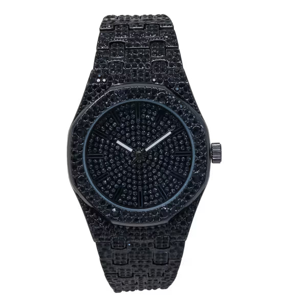 Urban Iced Out 42mm Metal Band Watch - 8651-MB