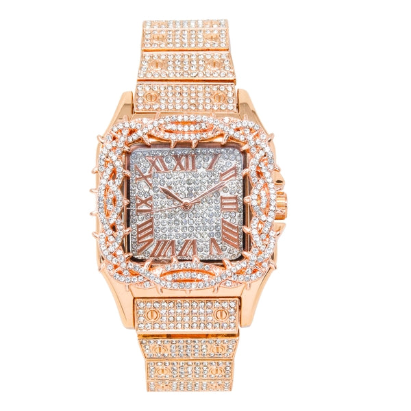 Urban Square Metal Band Watch - 10178B-MB