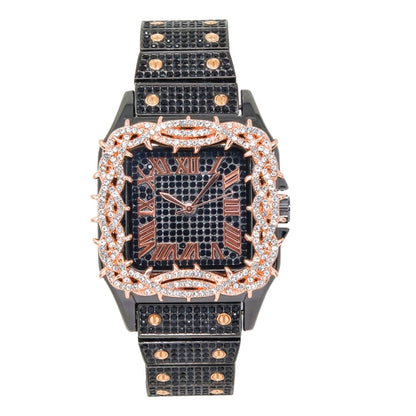Urban Square Metal Band Watch - 10178B-MB