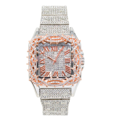 Urban Square Metal Band Watch - 10178B-MB
