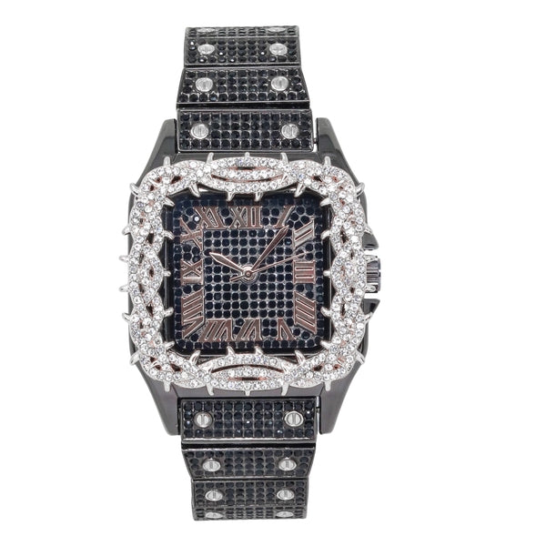 Urban Square Metal Band Watch - 10178B-MB